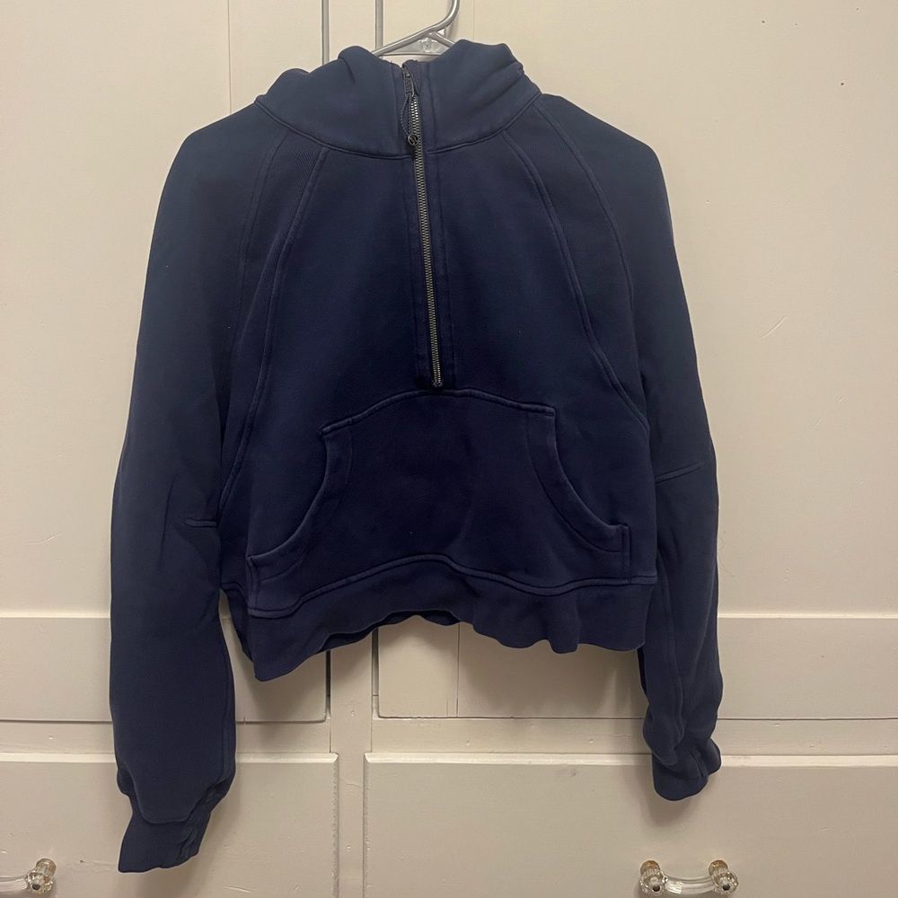 Lululemon scuba quarter zip with hood